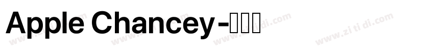 Apple Chancey字体转换